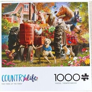 Country Life Fun Times at the Farm 1000 Piece Jigsaw Puzzle Buffalo Games